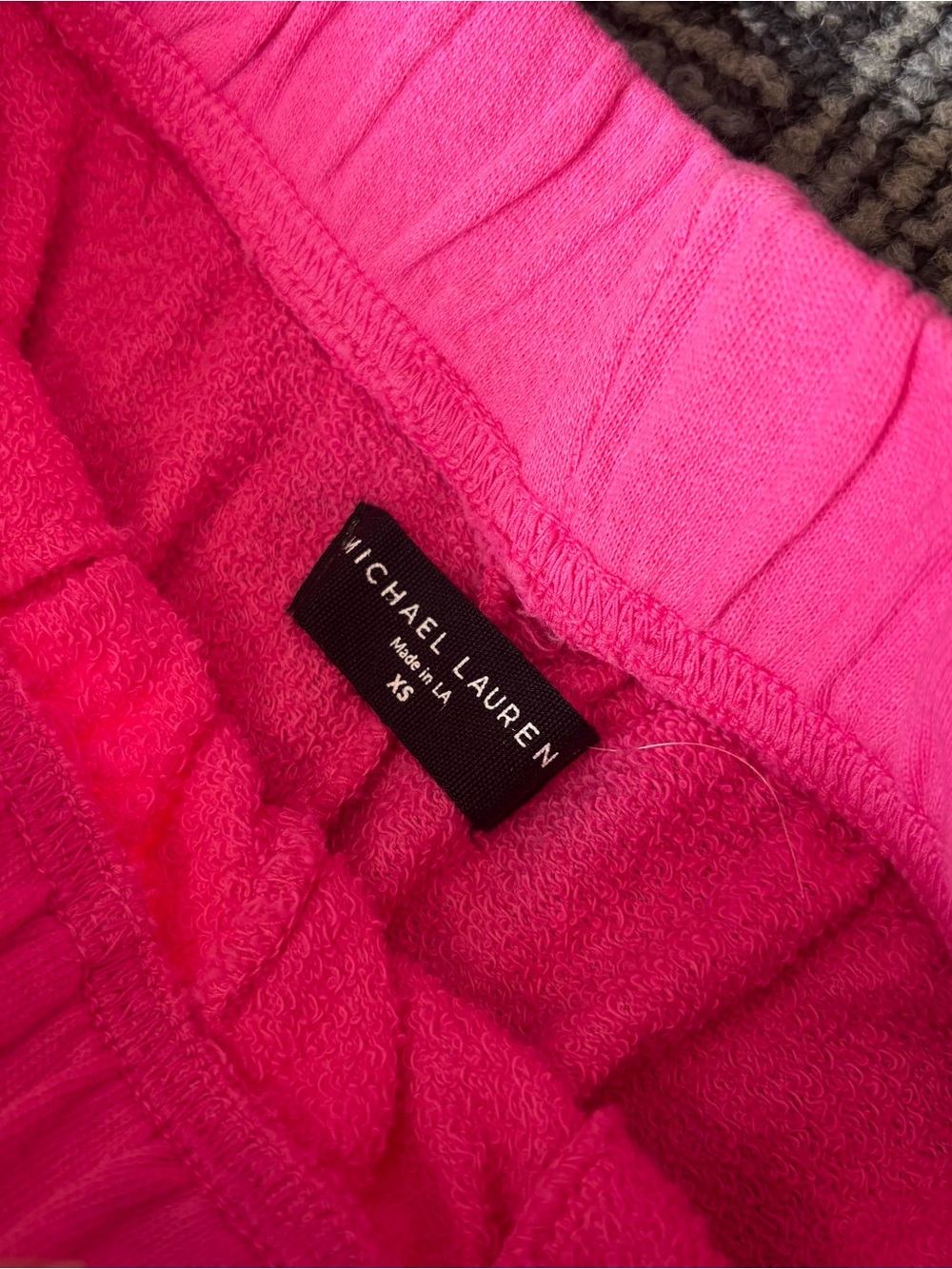 Michael Lauren knit set XS Pink Sweatsuit Crew Neck Wide Leg Pants - Picture 4 of 11